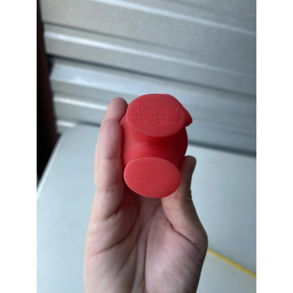 Vintage 1998 Teletubbies Po Red Vinyl Figure Toy ~5.75” Hasbro Ragdoll Squeaker